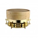 China Town Gold Finish Dimsum Steamer Small