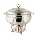 Queen Anne Silver Finish Round Chafing Dish