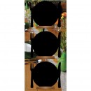 Silhouette Table Chalk Board Mini Plate (Wooden base) + Chalk Marker - (set of 3)