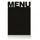 Silhouette Table Chalk Board - Menu (Alu. Base) - Including Chalk Marker