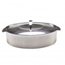 Skyserv Induction Dual Finish SS Oval Dutch Oven with Lid