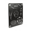 Securit Window Chalk Board - Double sided writing surface -black,