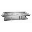 Sensation Brushed Stainless Steel Ice Platter with Liner and Drain