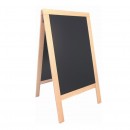 Mini Pavement Chalkboard/Poster Holder. Plain lacquered wood, A5