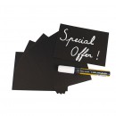 Chalk Board Tags A6 (washable) - Including Chalk Marker - Set of 20