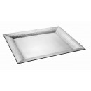 Serenity Hammered Brushed Stainless Steel Tray