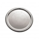 Gadroon Etched Mirror Stainless Steel Round Tray