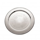 Bead Etched Mirror Stainless Steel Round Charger Plate