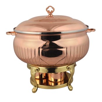 Queen Anne Rose Gold Chafing Dish 8L