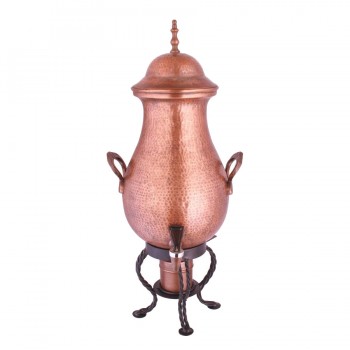 Marrakech Burnt Copper Finish Hammered Samovar with WRI Stand 