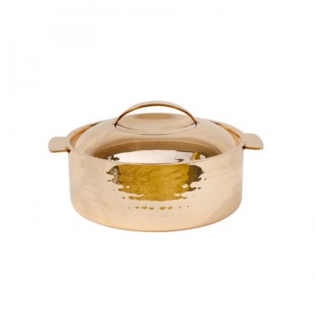 Skyserv Induction Hammered Copper Finish Round Dutch Oven with Lid