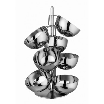 MiniBytes Mirror Stainless Steel Food Bubble Stand